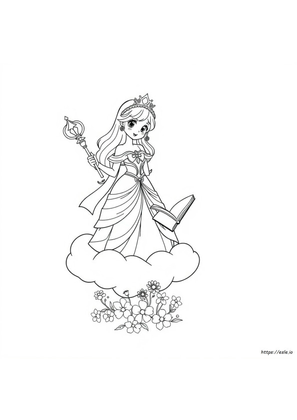 Coloriage Princesse Manga