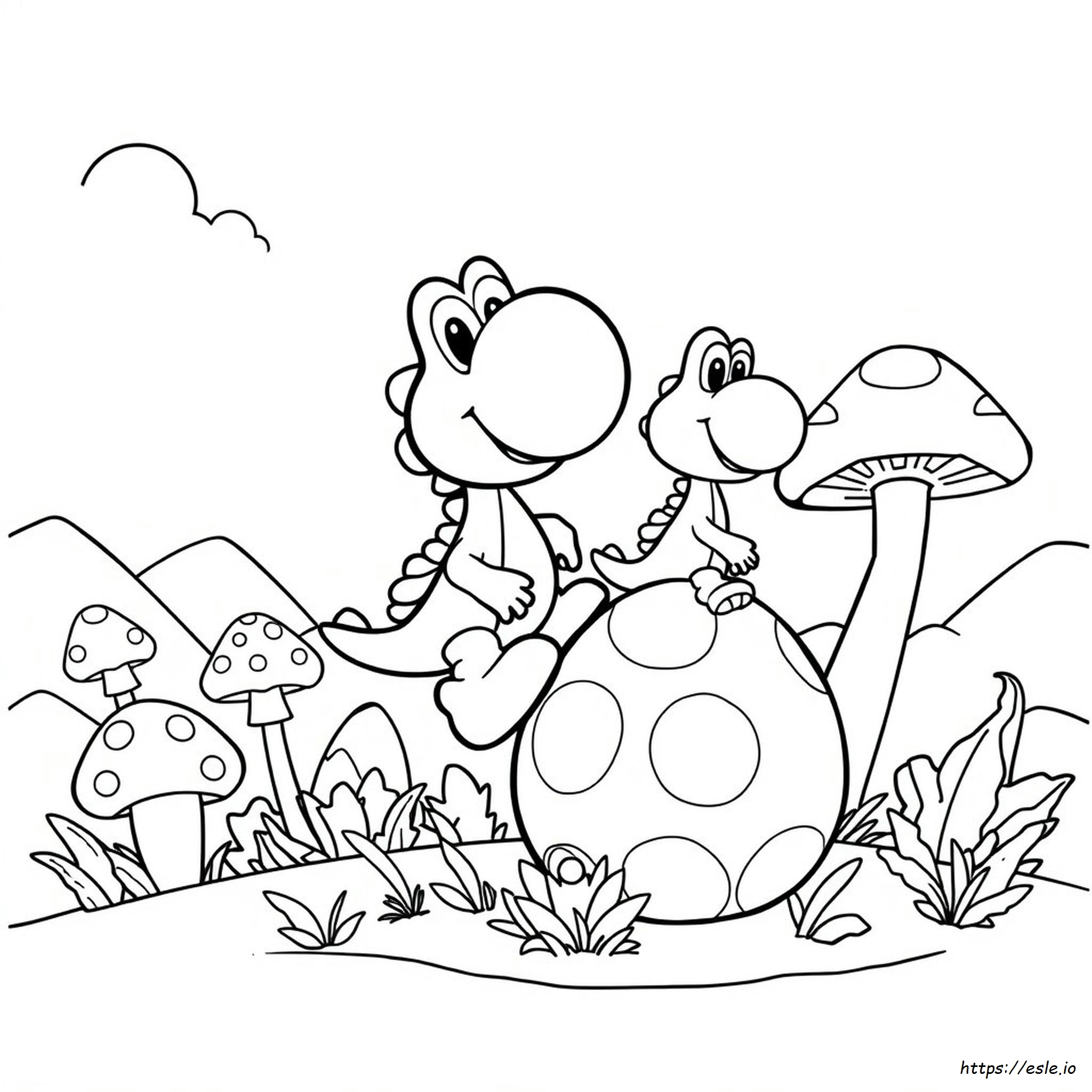 Yoshi Coloring Pages Online