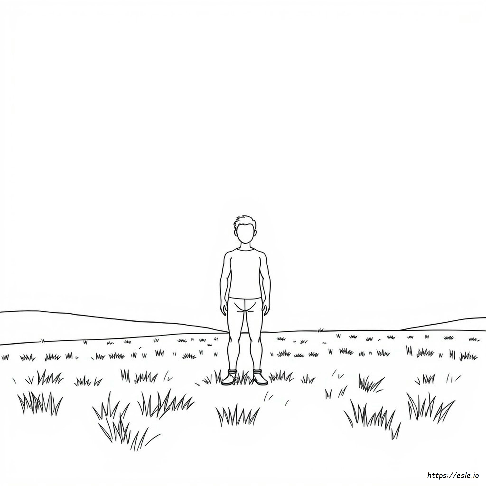 Human Outline Coloring Page