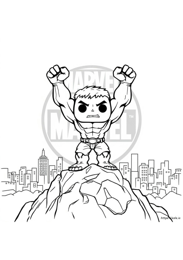 Hulk Funko Pop Boyama Sayfaları