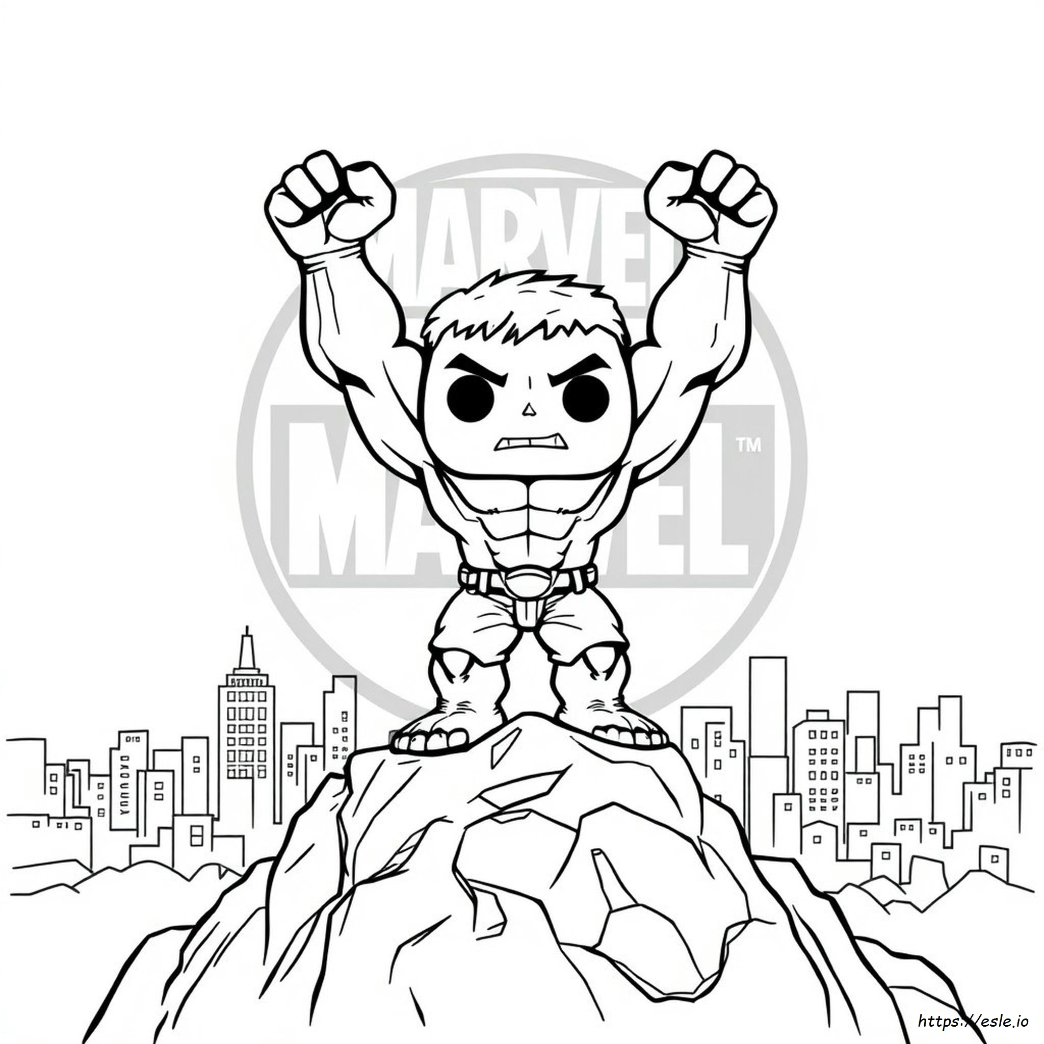 Hulk Funko Pop Coloring Pages