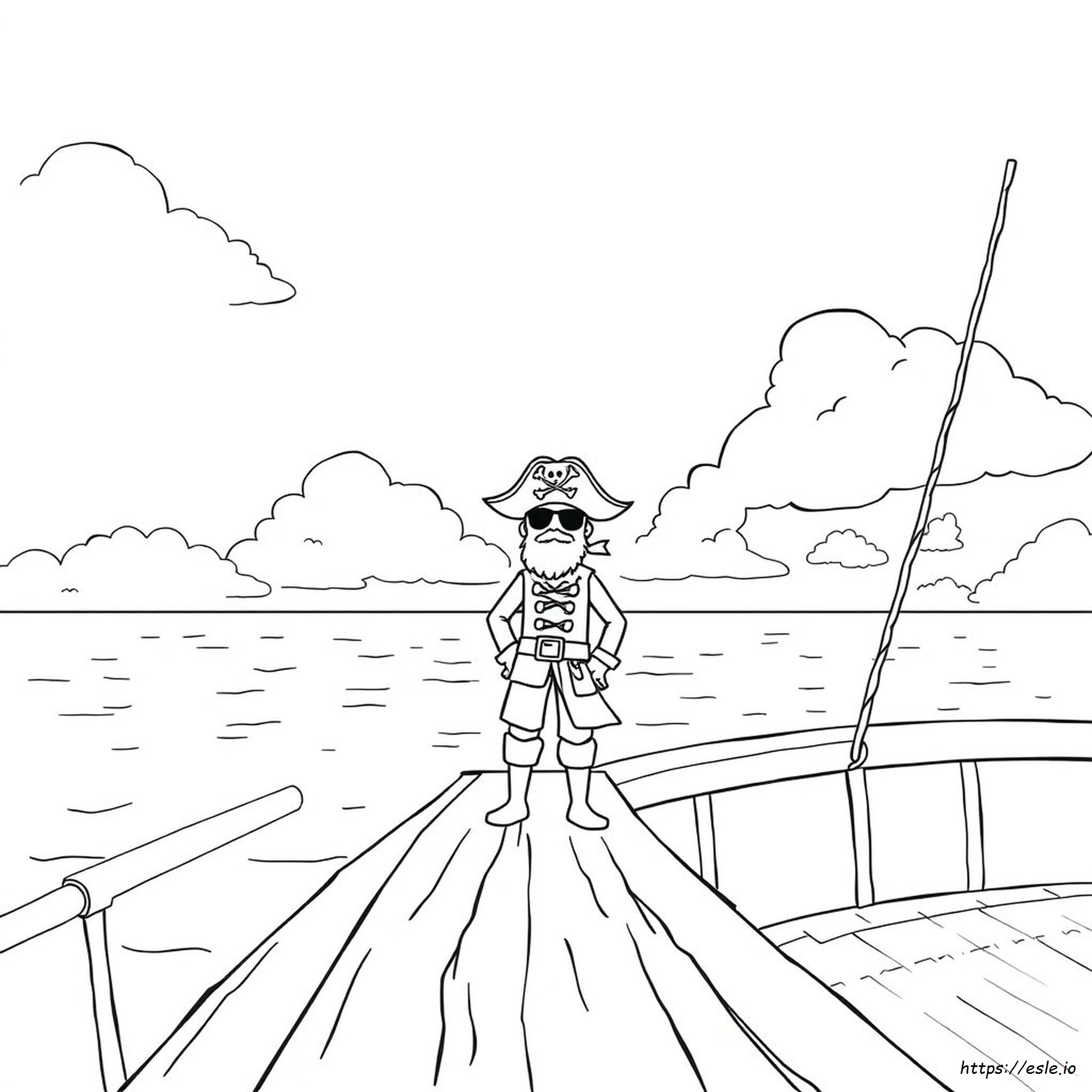 Pirate Hat Coloring Page