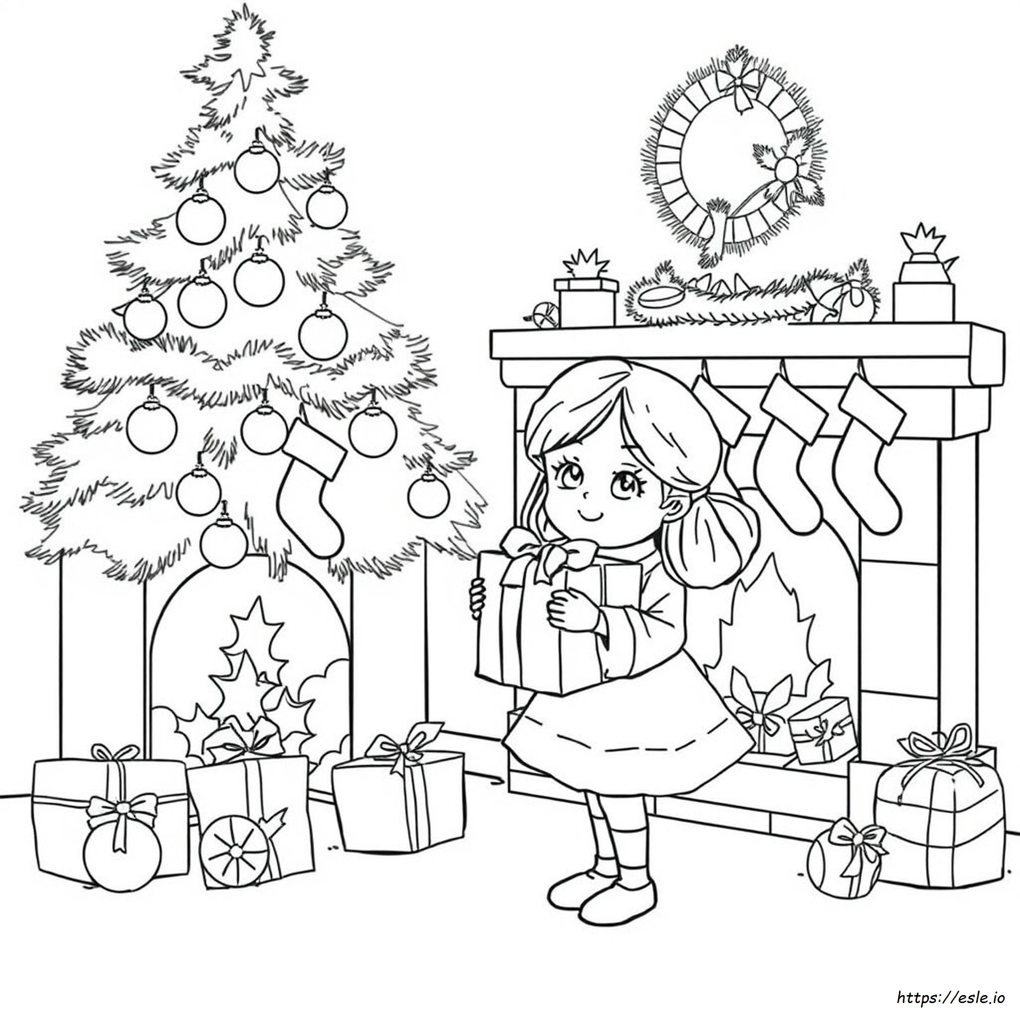 Disegni Di Natale Da Colorare Per Bambine Facili