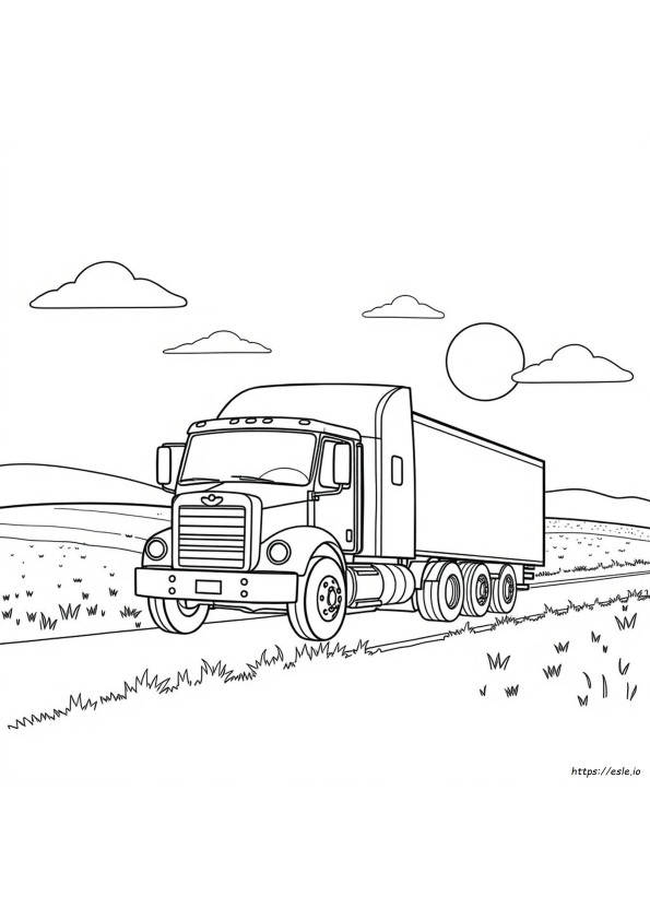 Camion Gigantesco Da Stampare E Colorare