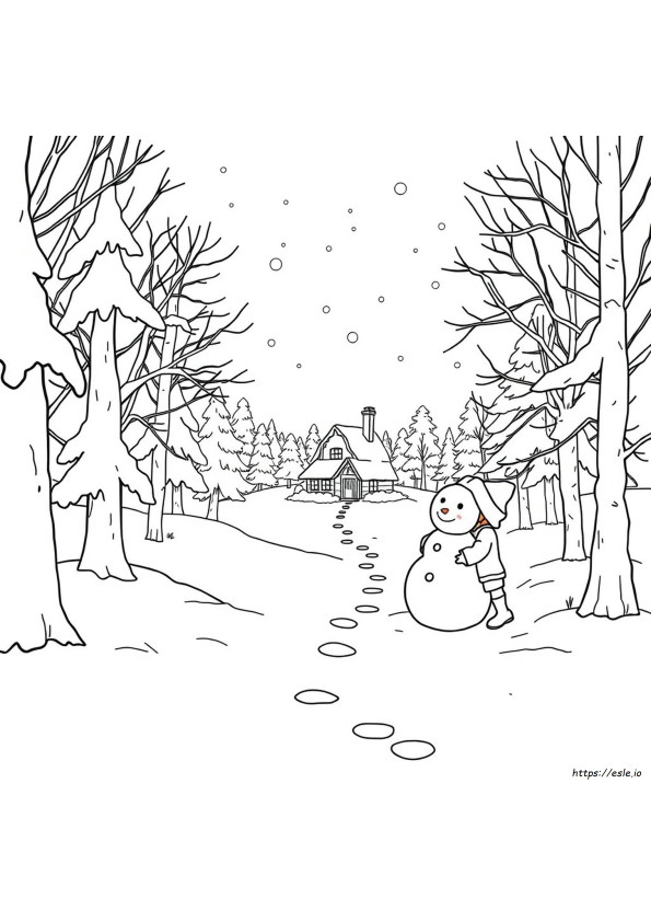 Coloriages Hiver Rigoureux