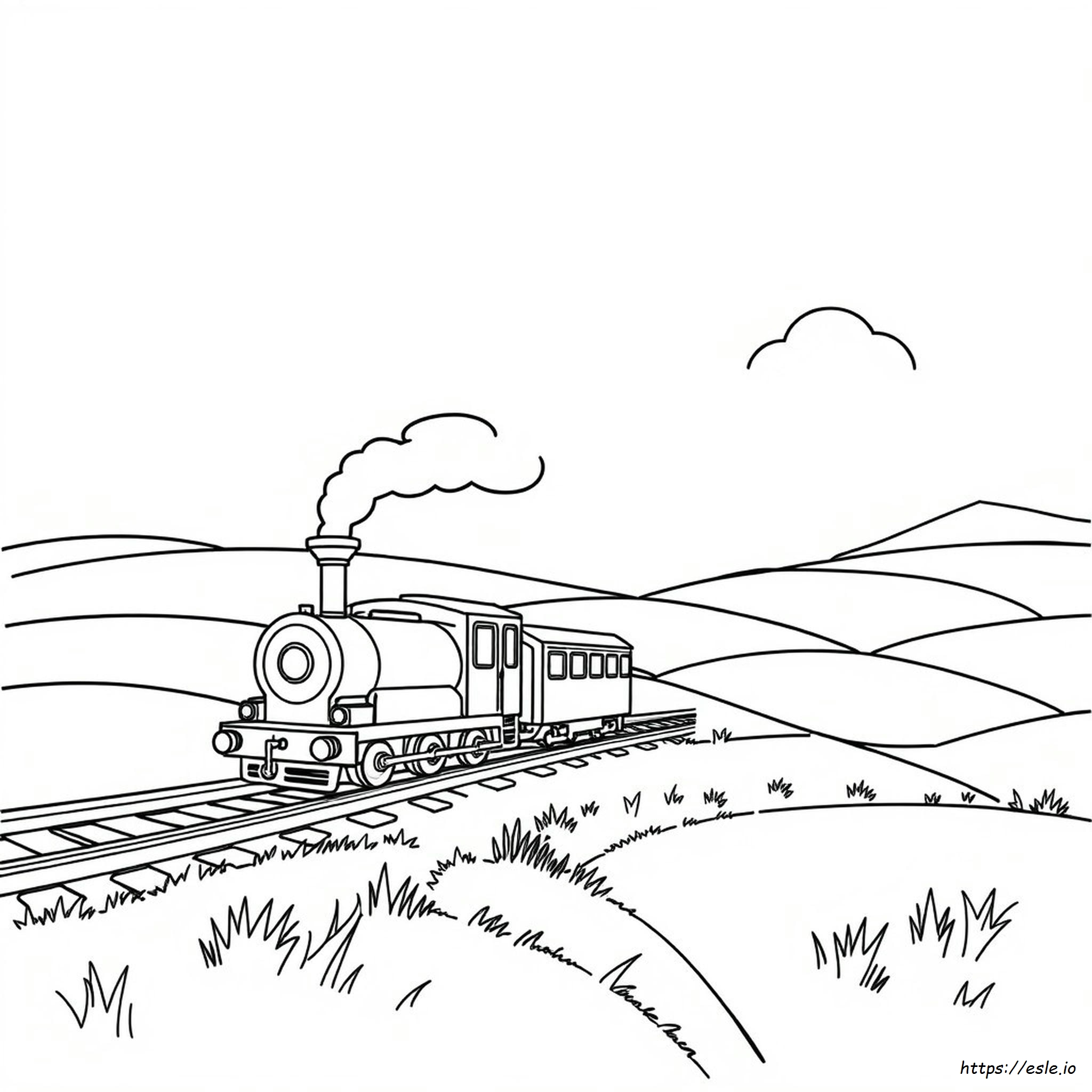 Train Images For Colouring