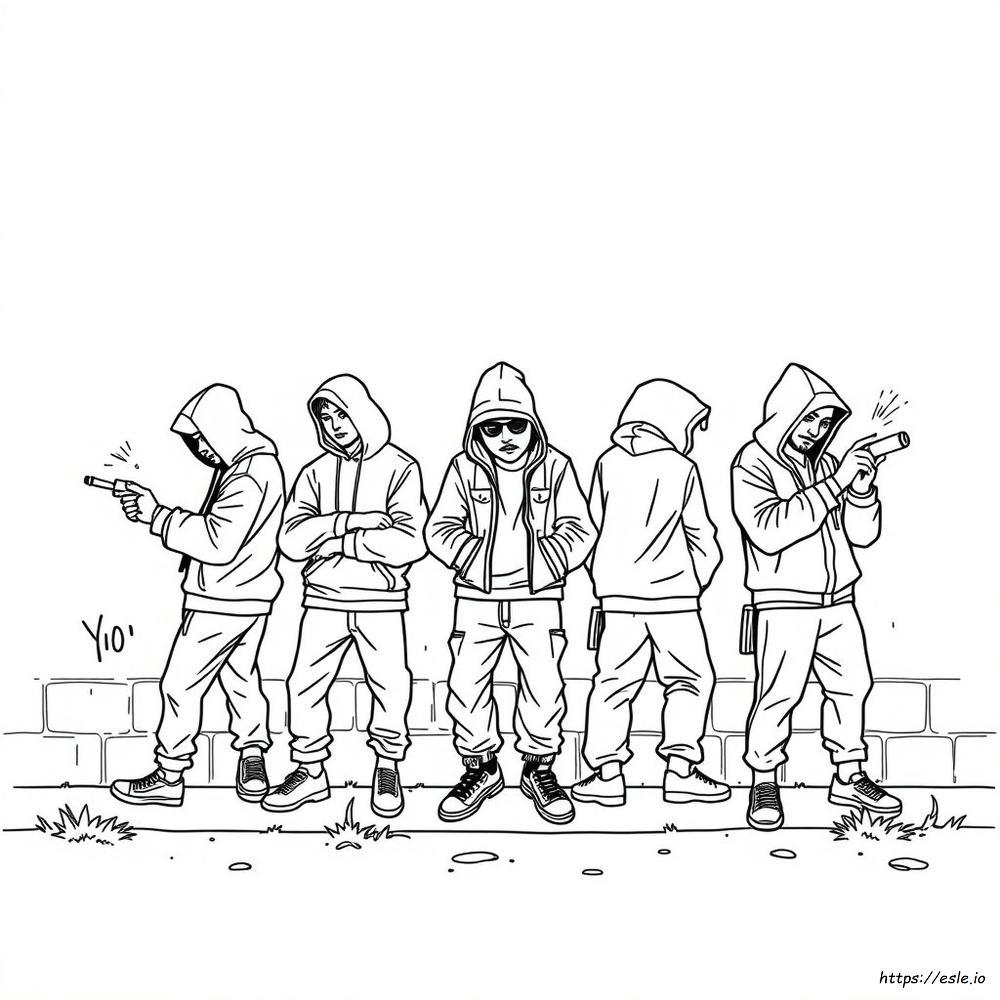 Graffiti Coloring Swag Gangsta Coloring Pages