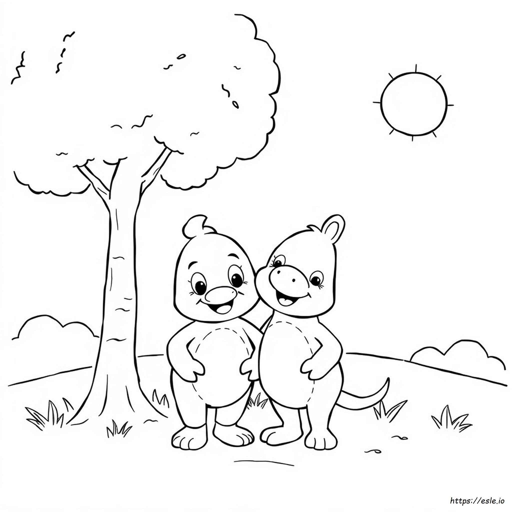 Gambar Mewarnai Toopy Dan Binoo