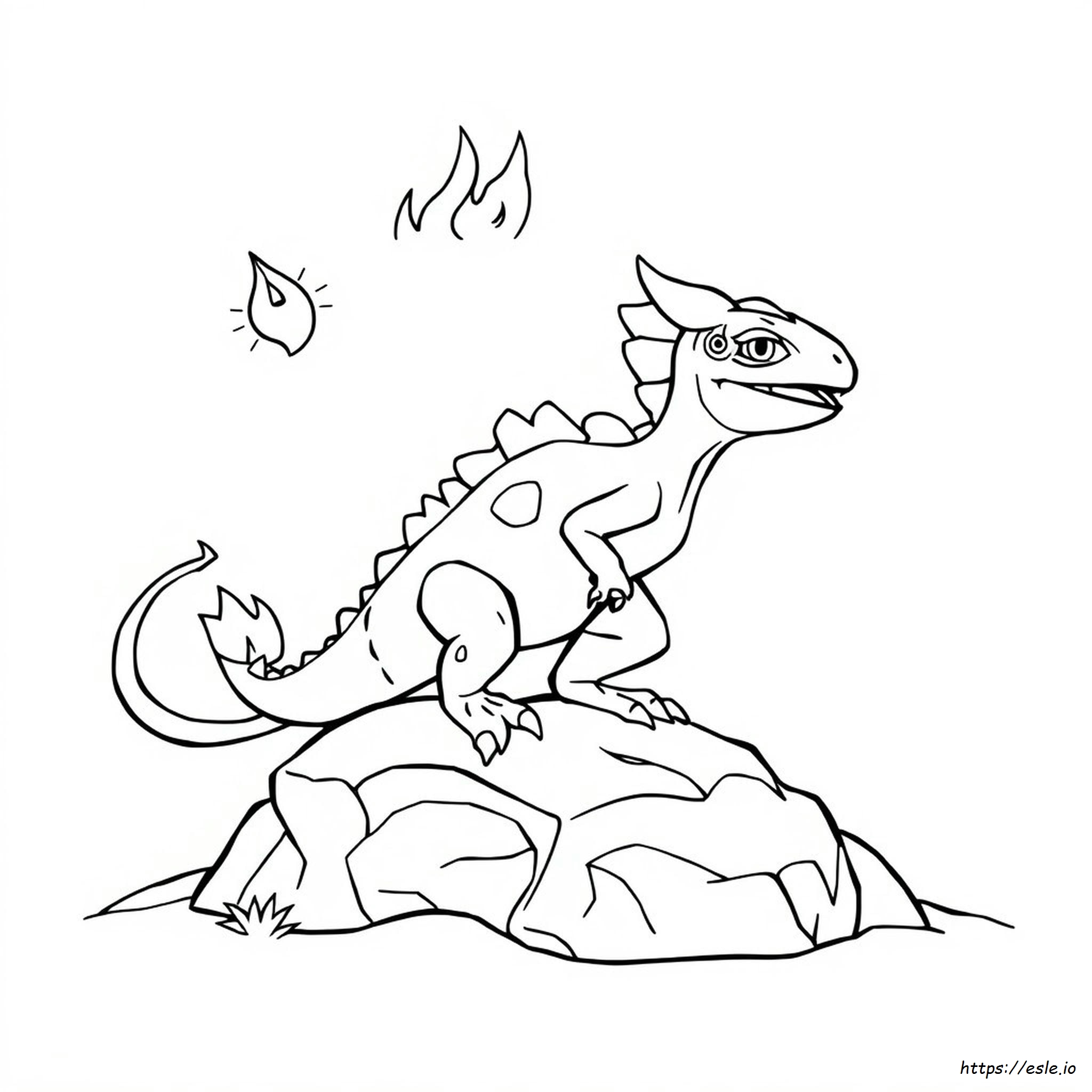 Charmeleon Coloring Page Printable