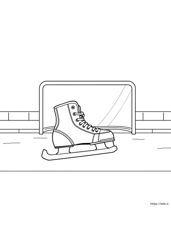 Hockeyschaats Kleurplaat