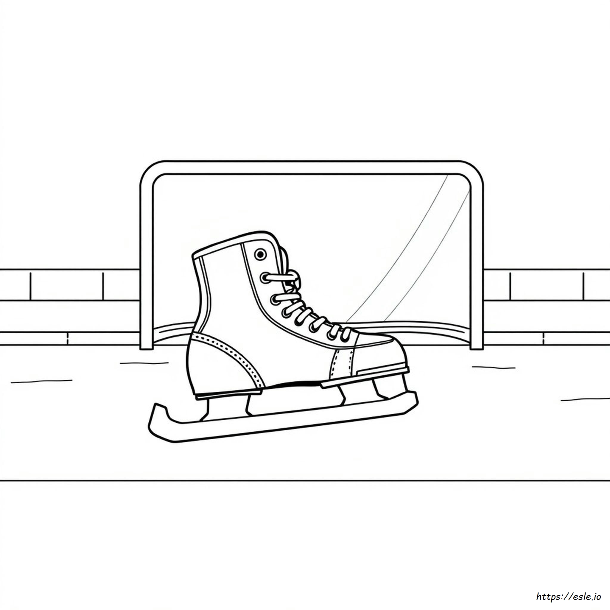 Hockey Skate Coloring Page