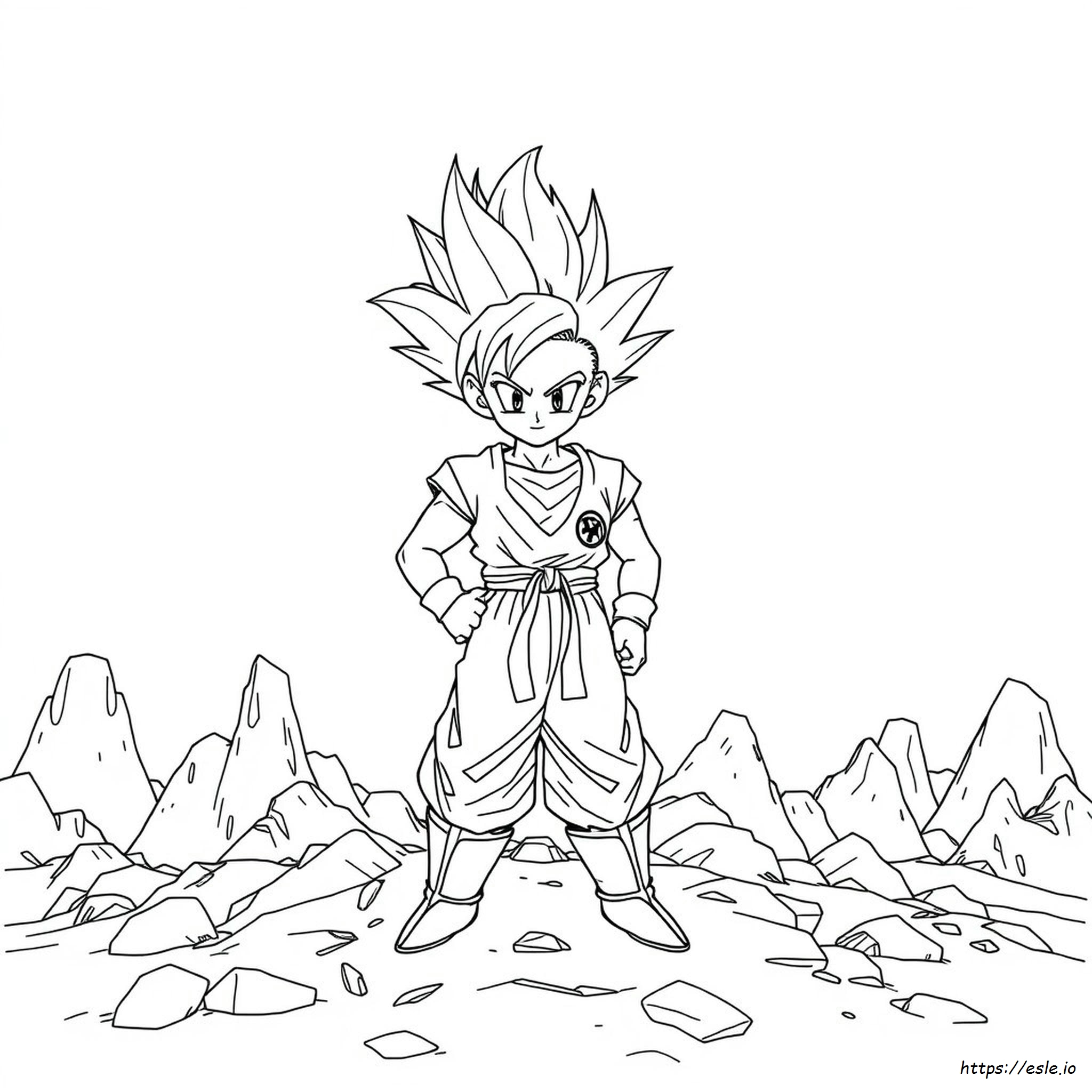 Ultra Instinct Goku Coloring Pages