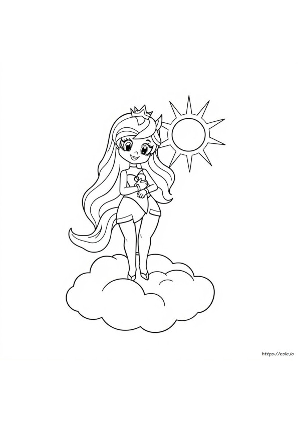 Kolorowanka Księżniczka Celestia