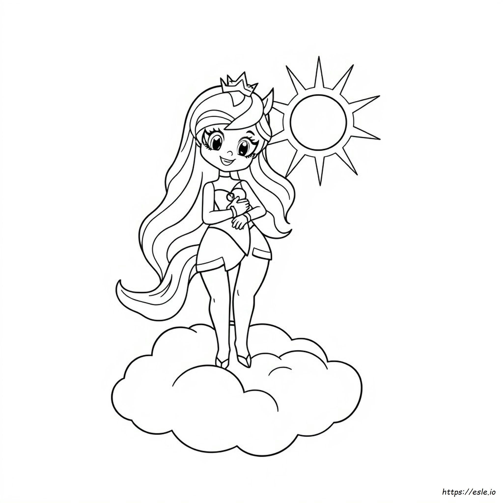 Putri Celestia Mewarnai Gambar