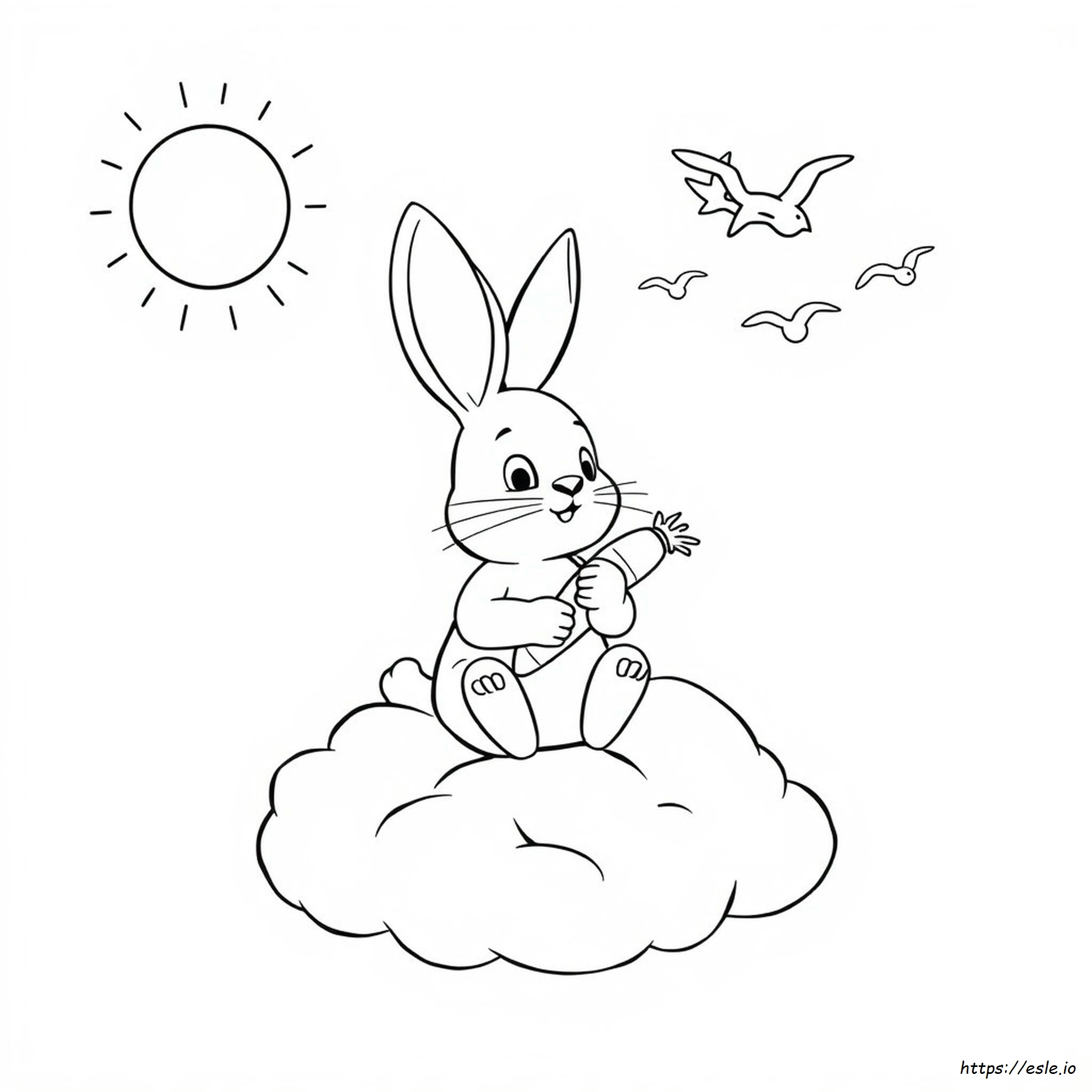 Bunny Rabbit Colouring Pages