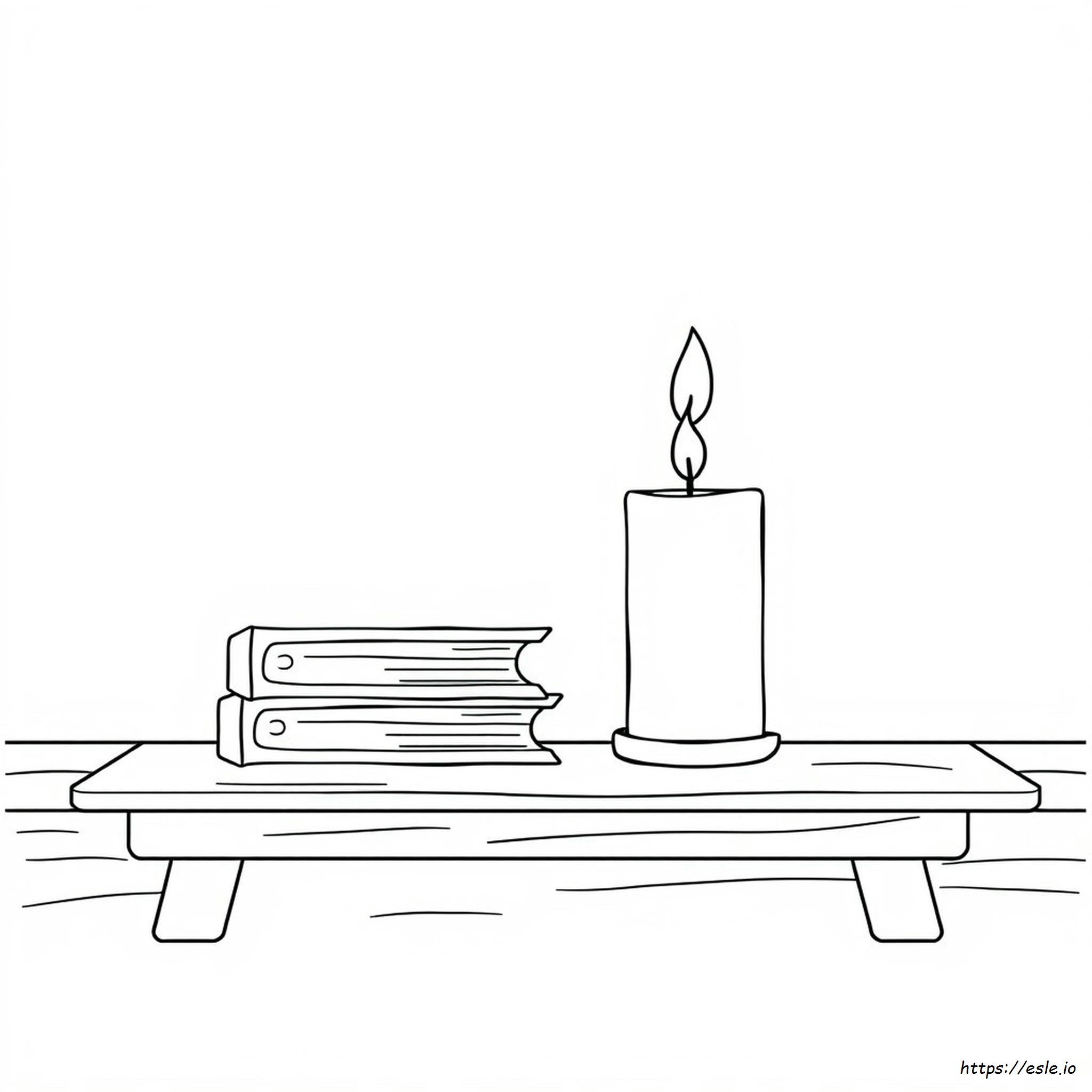 Coloring Page Of Candle
