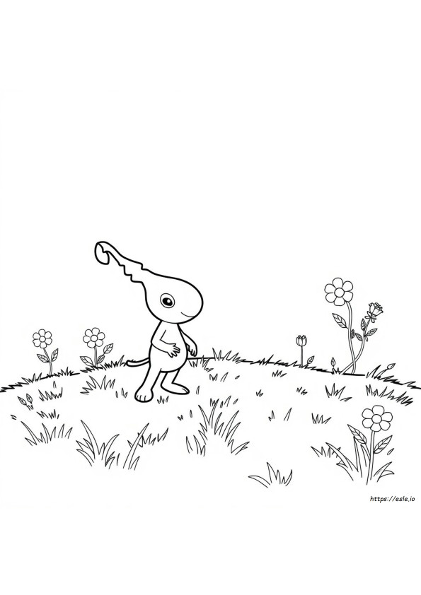 Pikmin Para Colorear