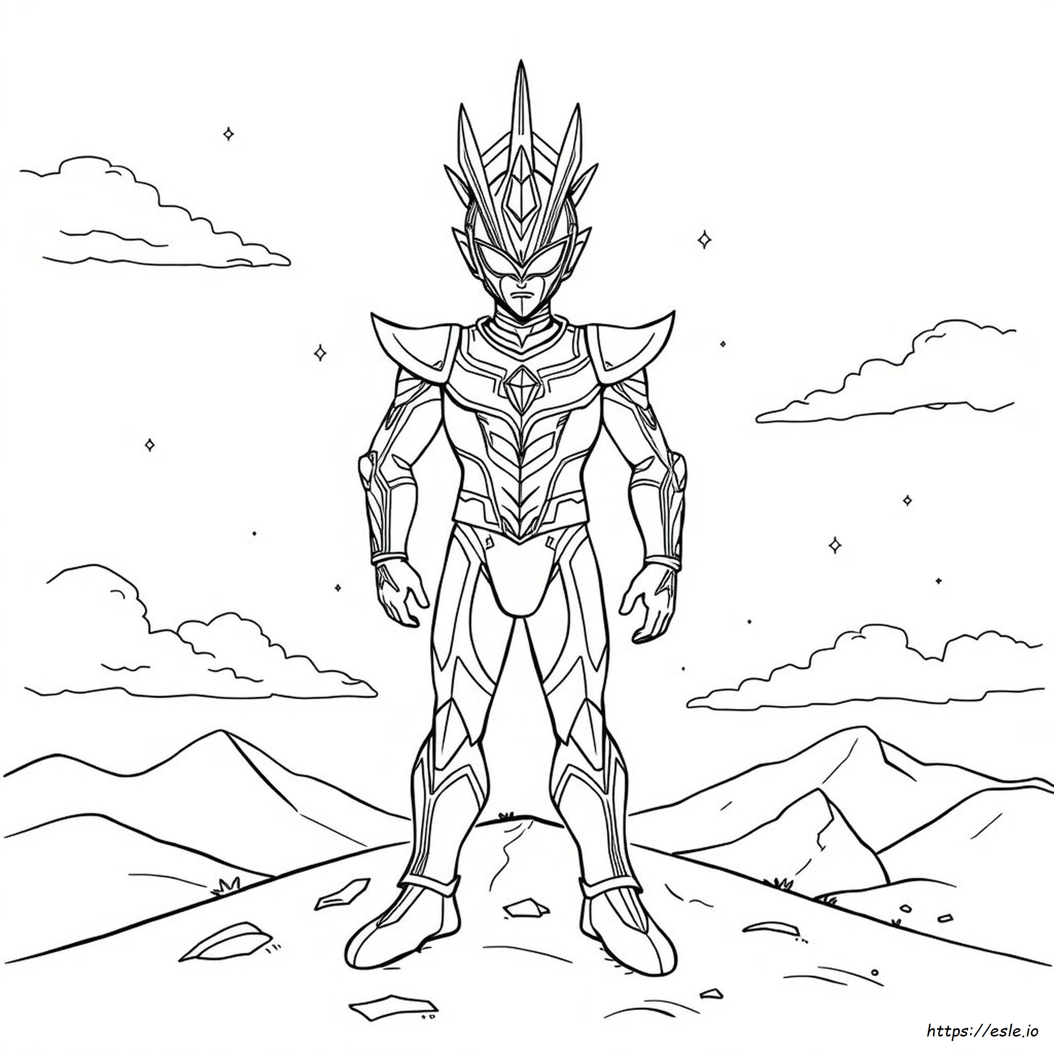 Ultraman Belial Kleurplaat kleurplaat