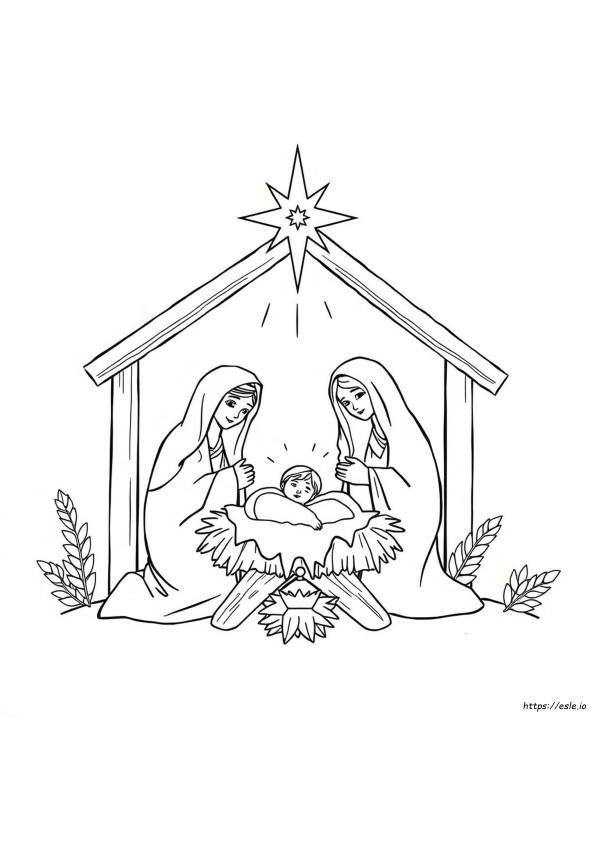 Yetişkin Hristiyan Noel Boyama Sayfaları