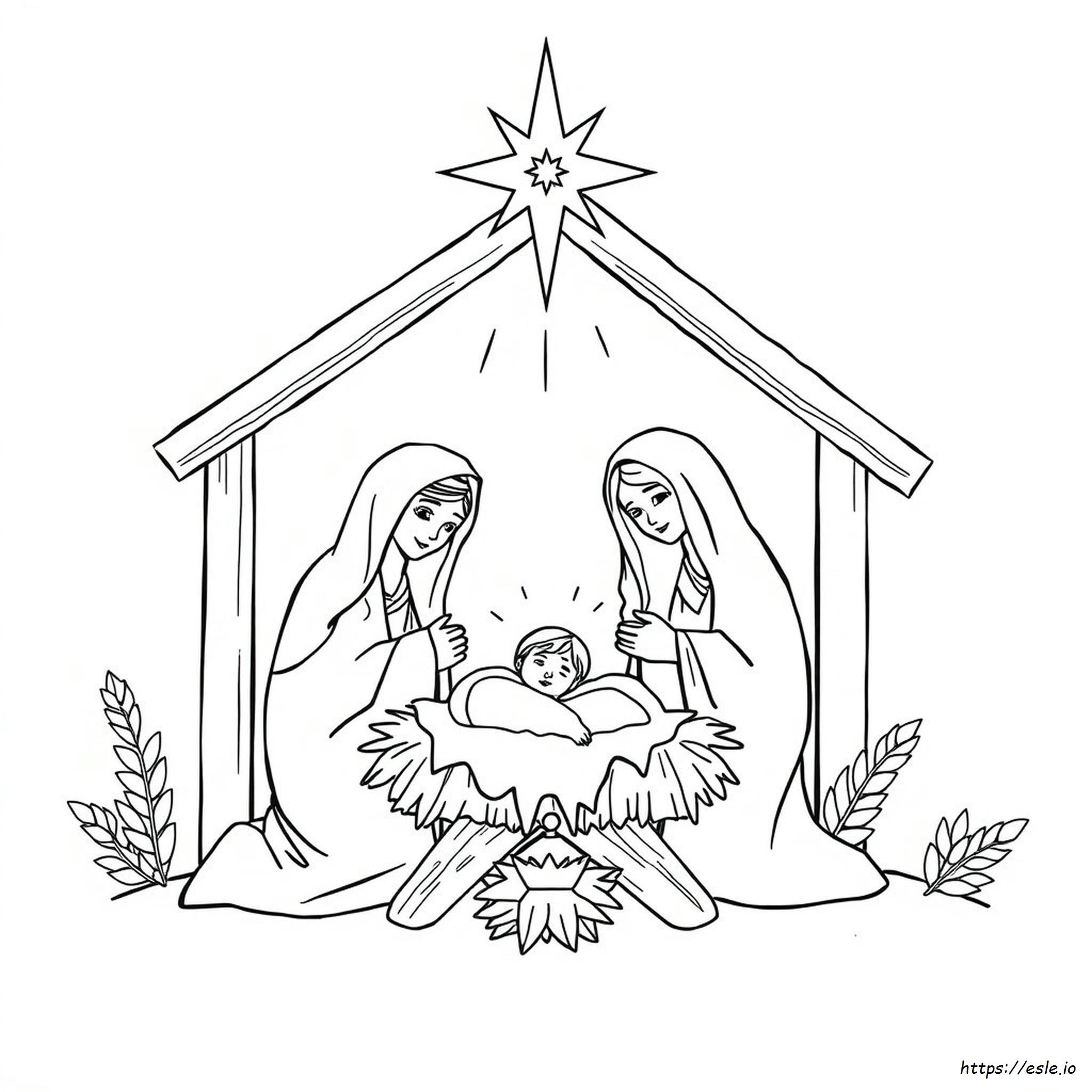 Adult Christian Christmas Coloring Pages