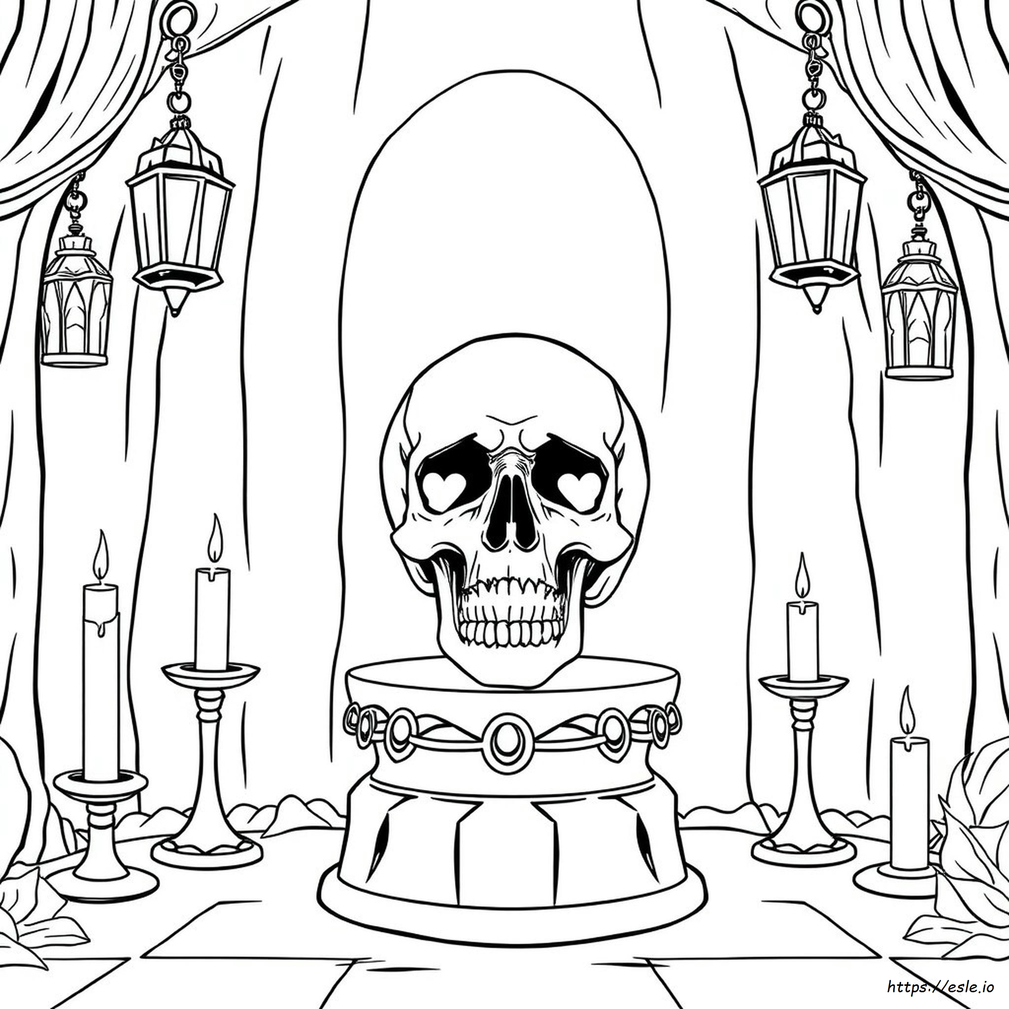 Skull Goth Coloring Pages