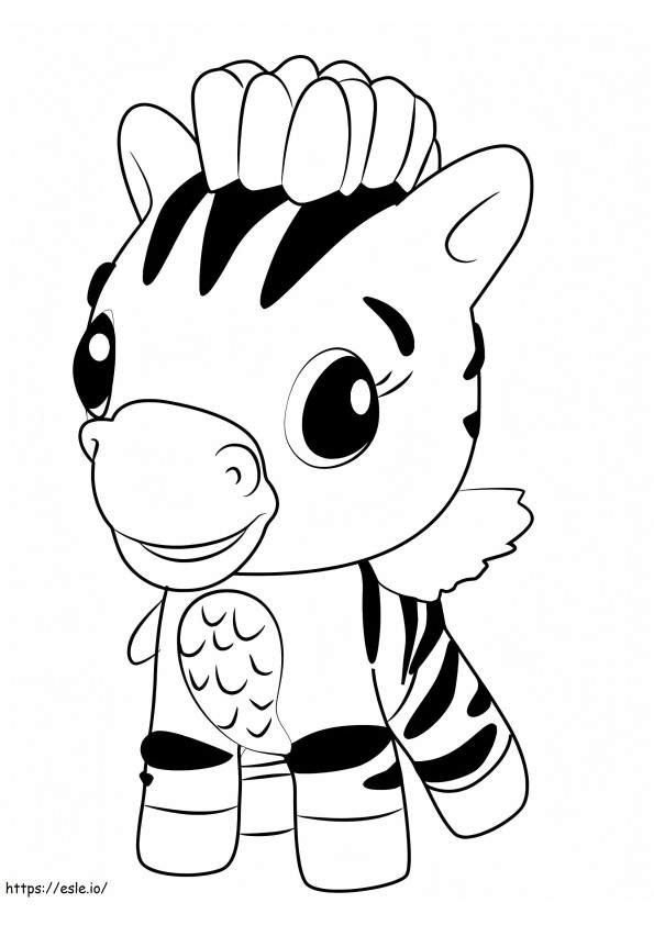 Zebră adorabilă de colorat