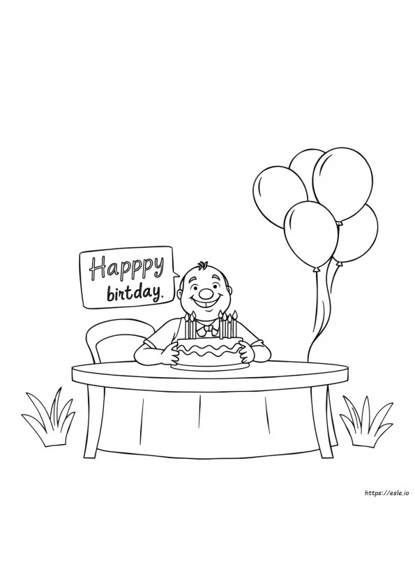 Free Printable Happy Birthday Dad Coloring Pages