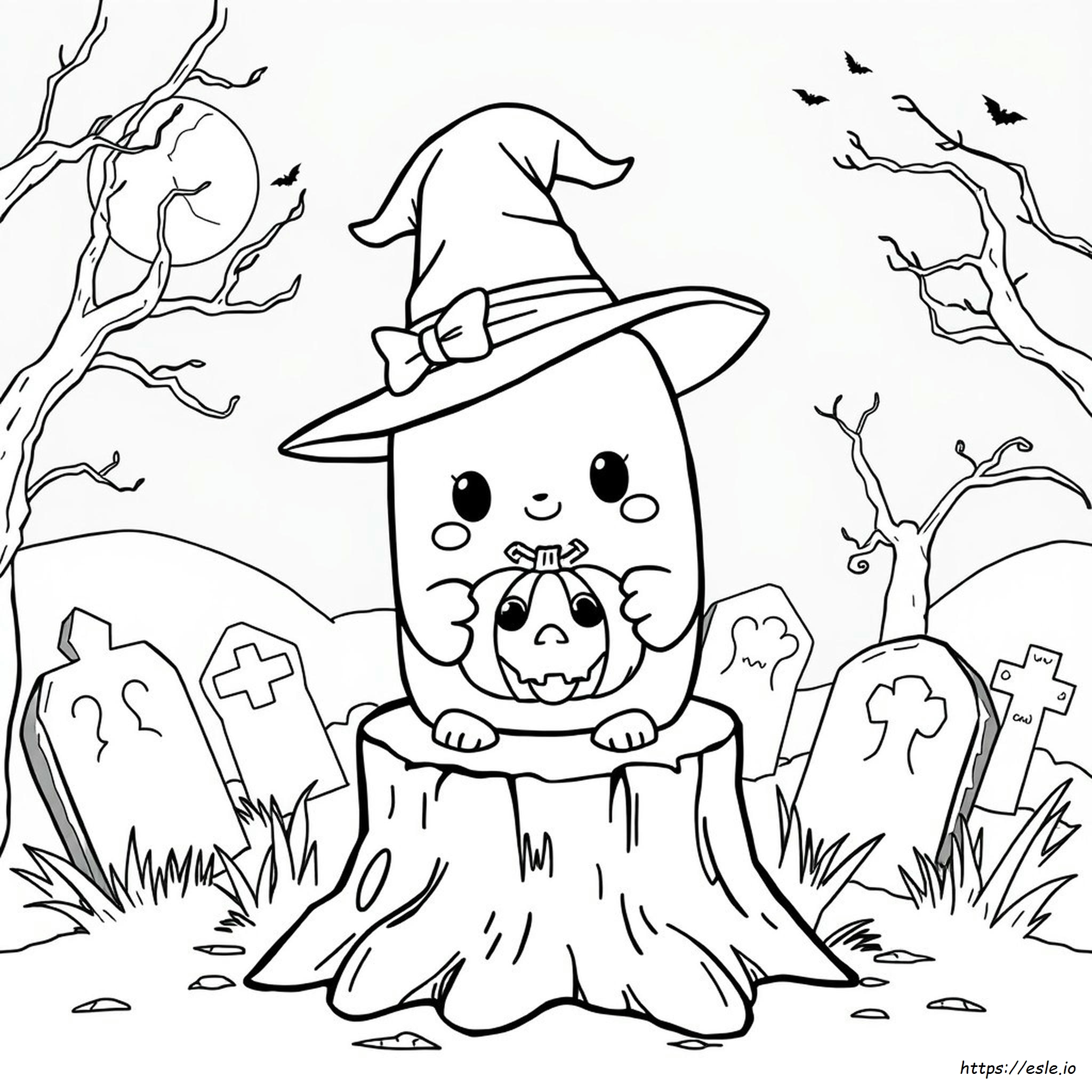 Halloween Squishmallow Colouring Pages