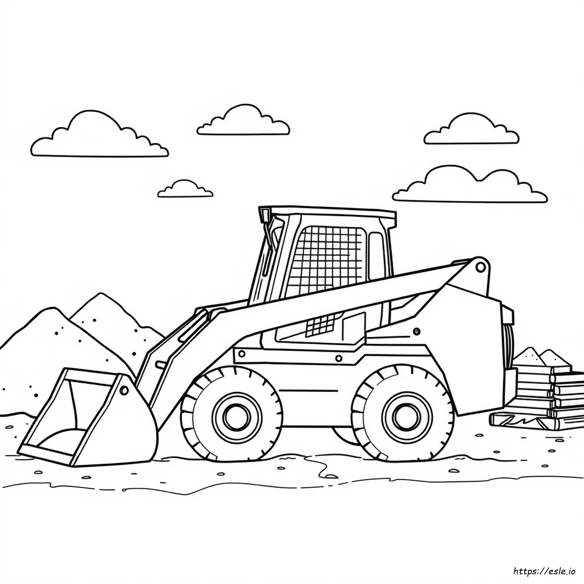 Kolorowanki Ładowarka Skid Steer