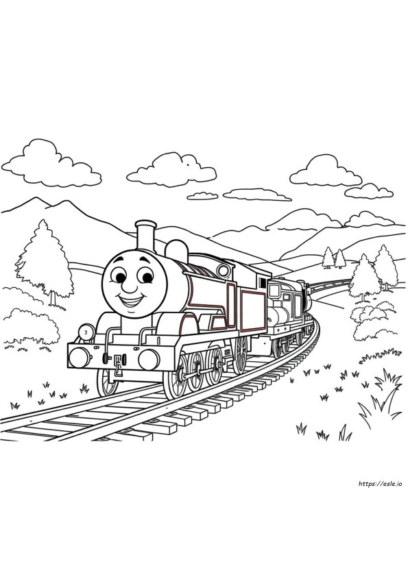 Thomas The Tank Engine Colouring Sheets