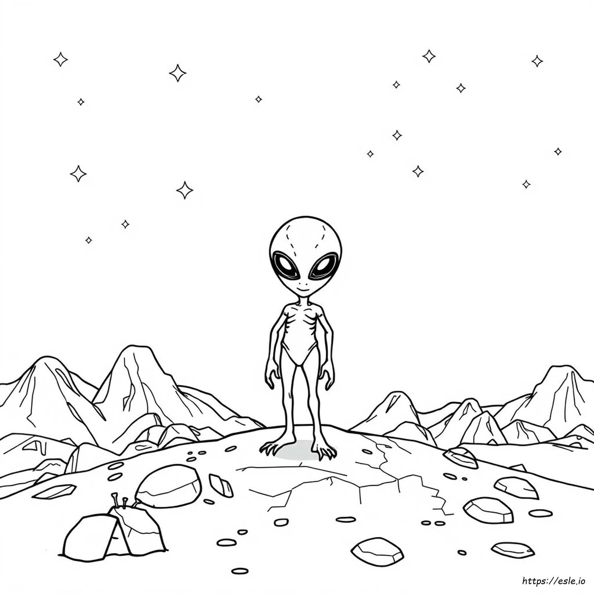 Alien Ausmalbilder