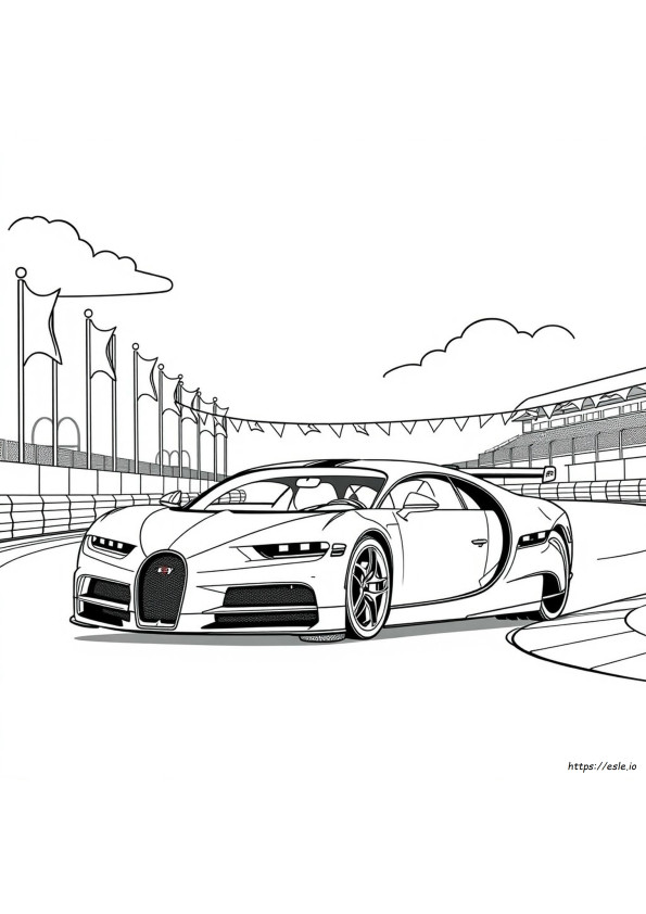 Bugatti Chiron Színező