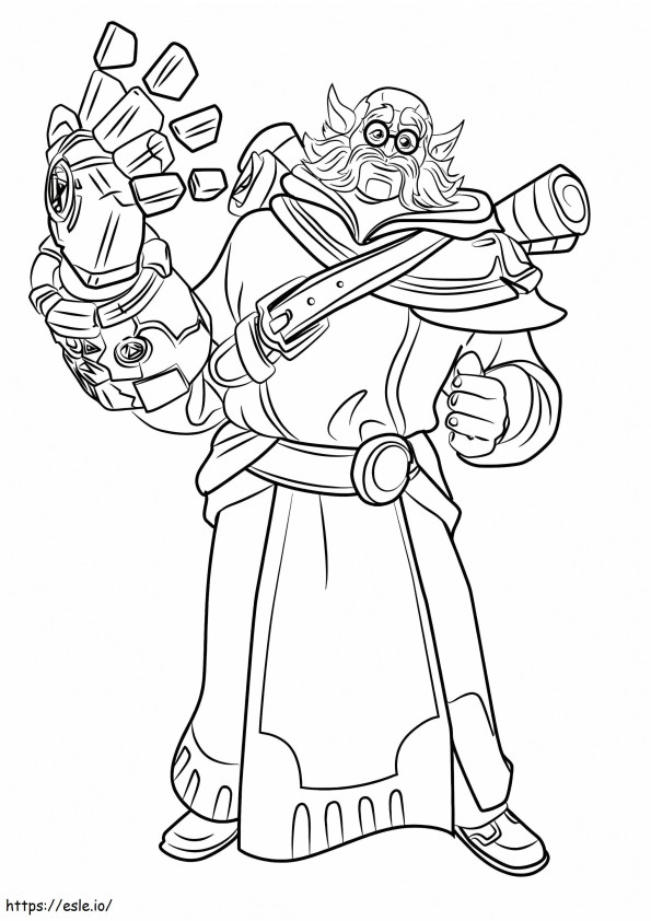 Torvald From Paladins coloring page