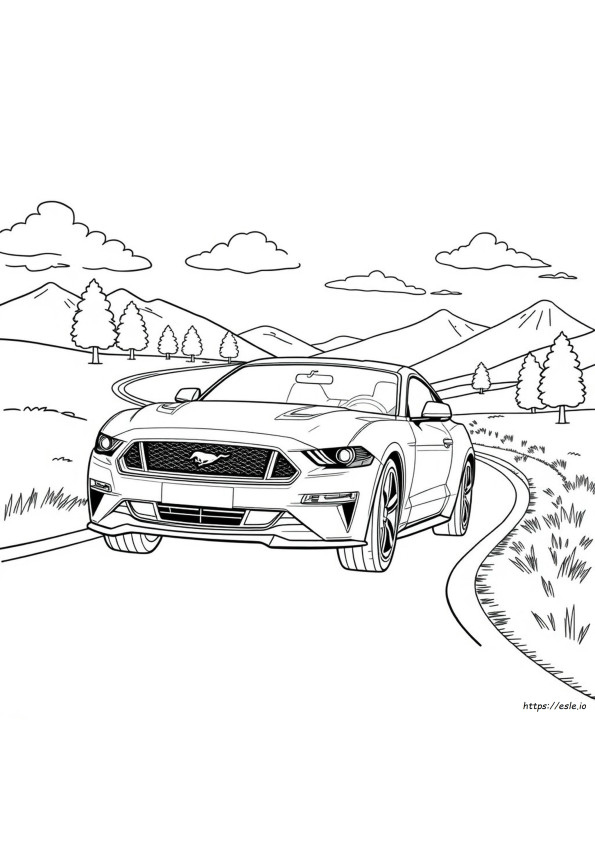 Ford Mustang Ausmalbilder