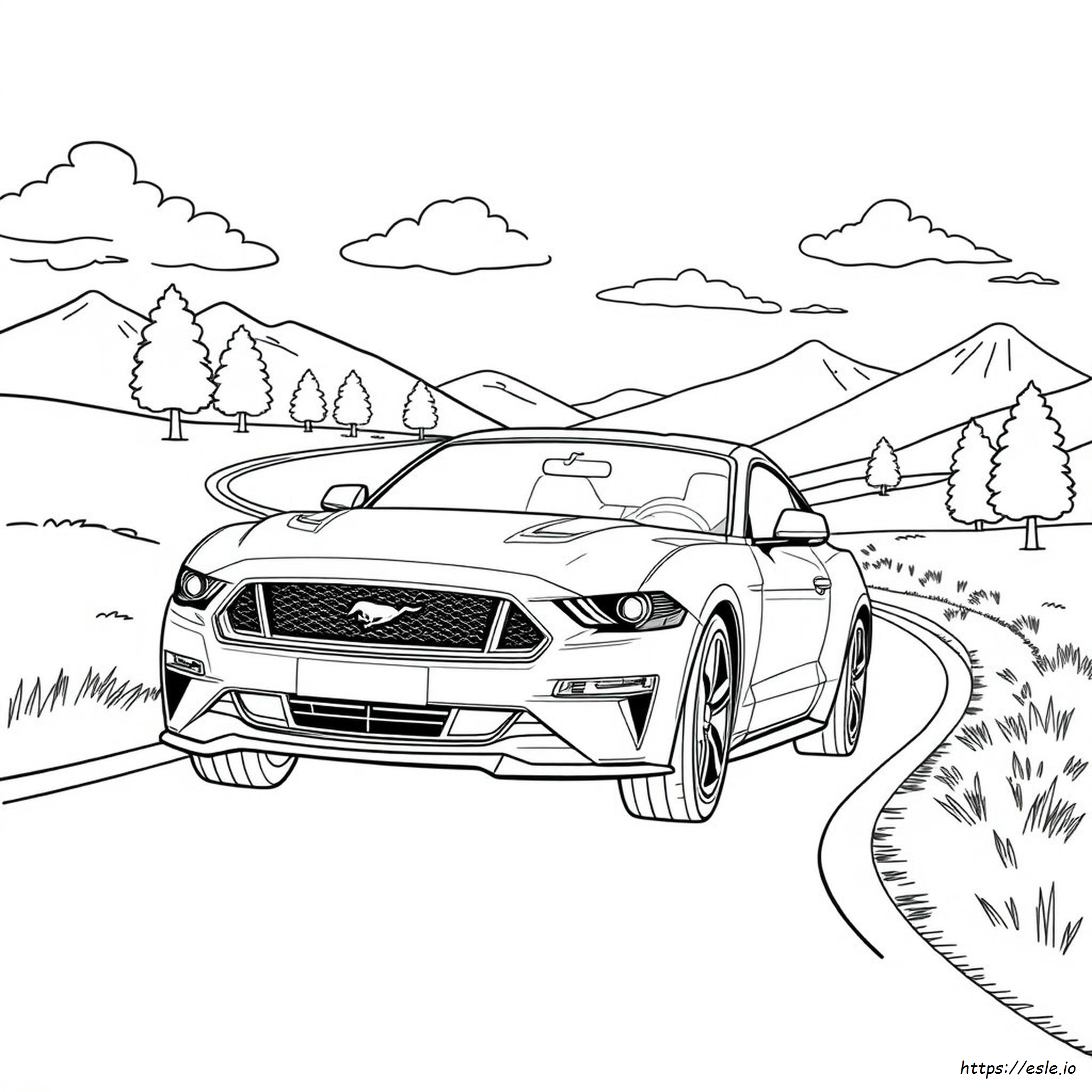 Ford Mustang Coloring Pages