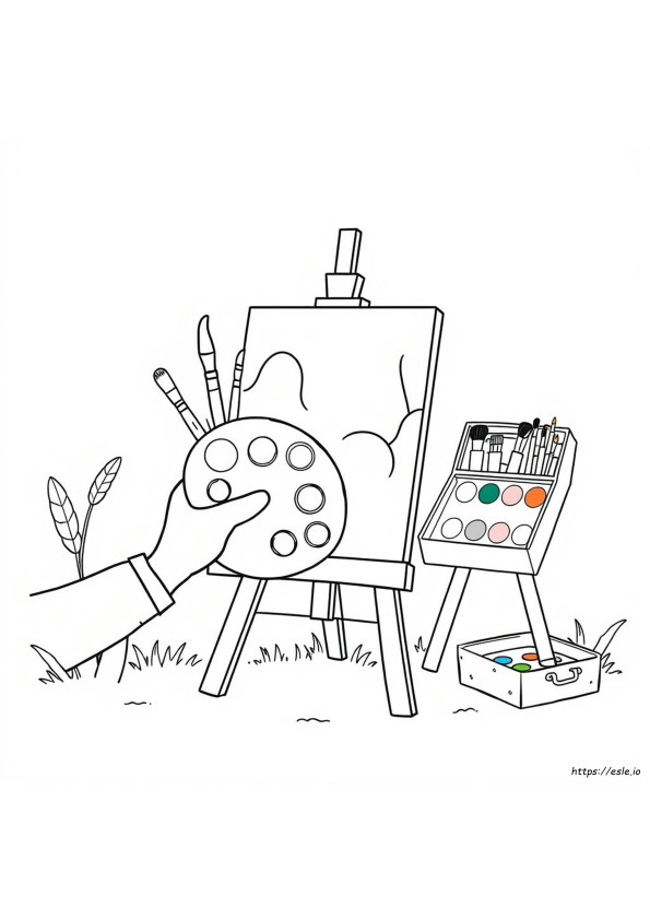Paleta De Tintas Para Colorir