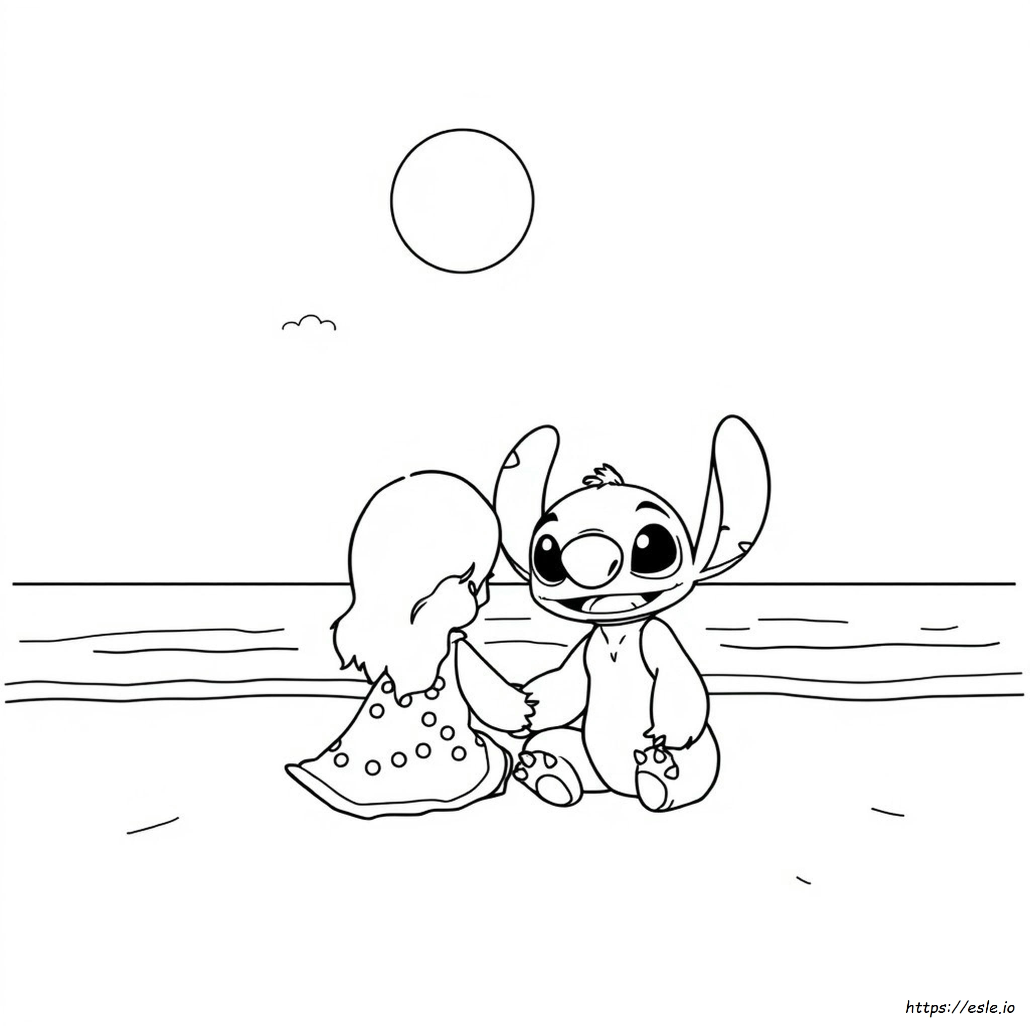 Lilo And Stitch Cute Disney Coloring Pages