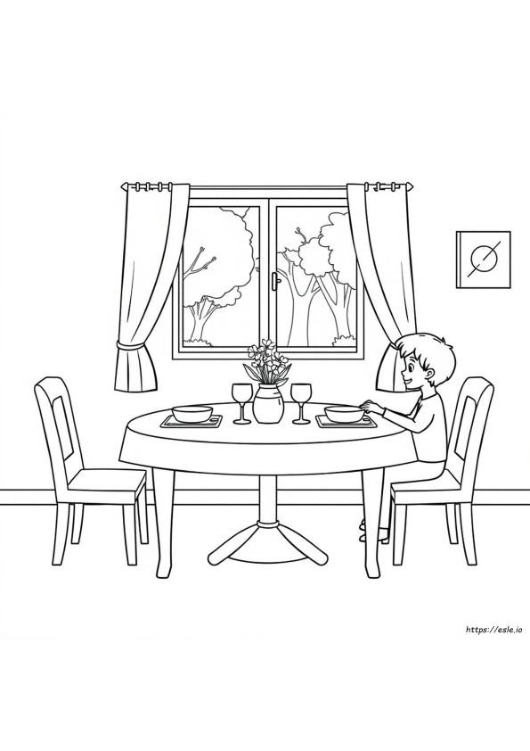 Esszimmer Ausmalbilder
