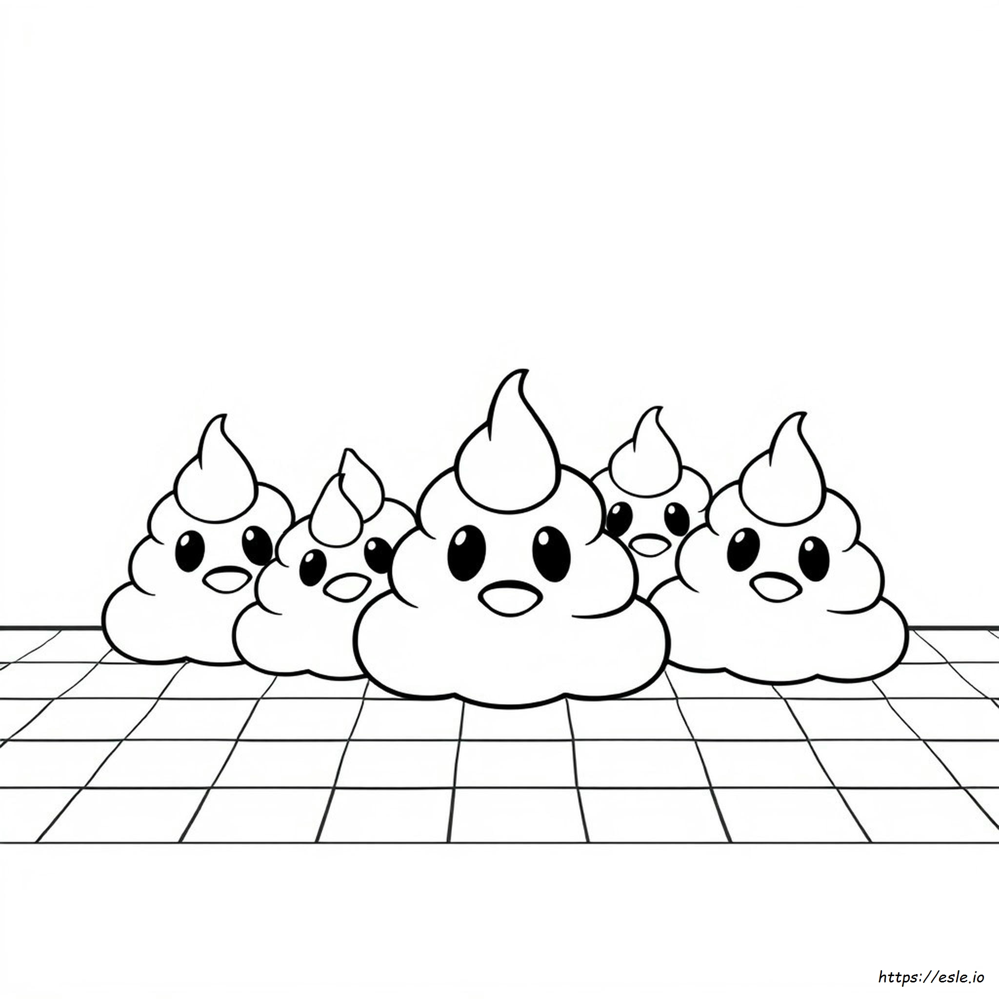 Kackhaufen Emoji Ausmalbilder