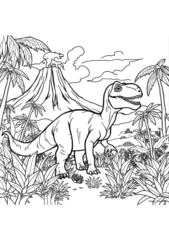 Jurassic World De Colorat