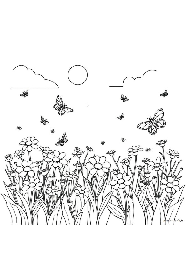 Livro De Colorir: Mundo Das Flores