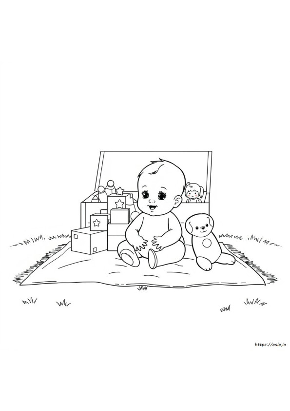 Babythree Coloring Pages