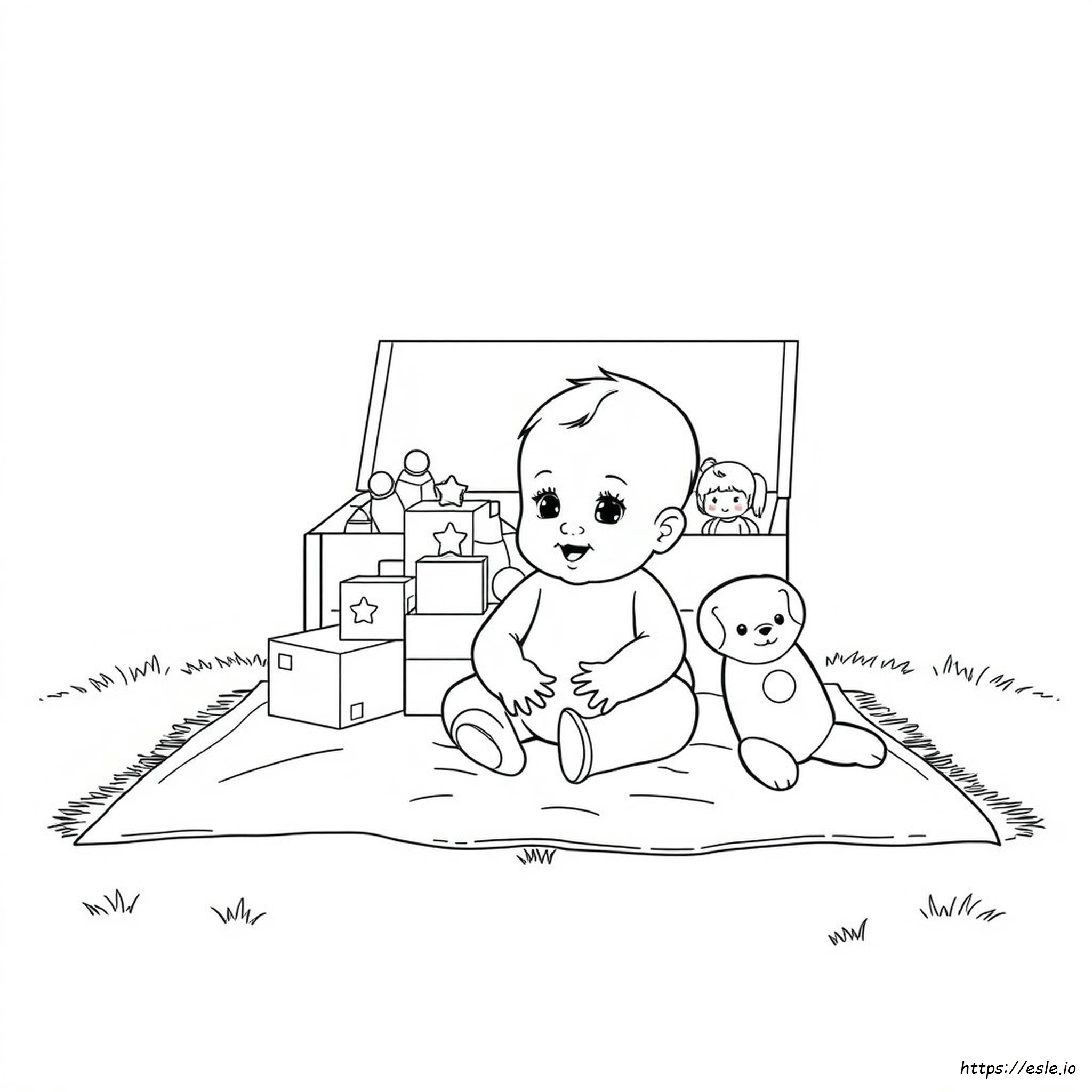 Babythree Coloring Pages