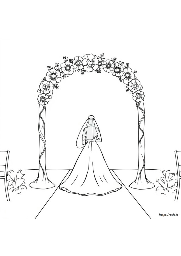 Bride And Groom Coloring