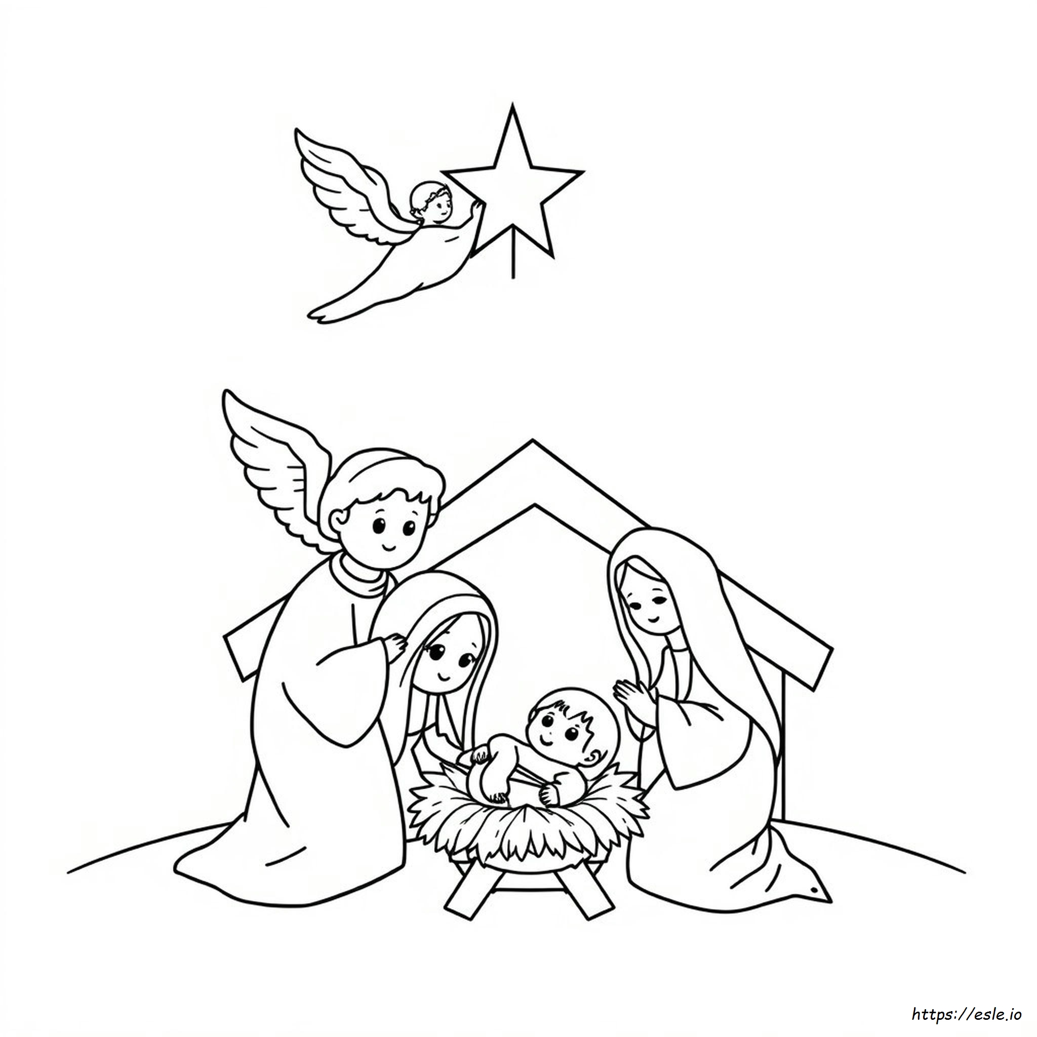 Christian Preschool Christmas Coloring Pages