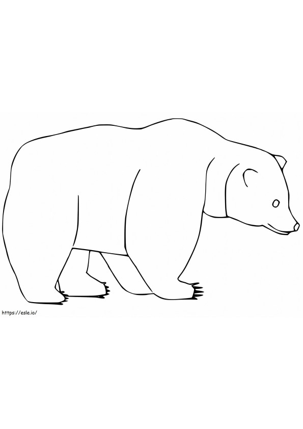Brown Bear 9 coloring page