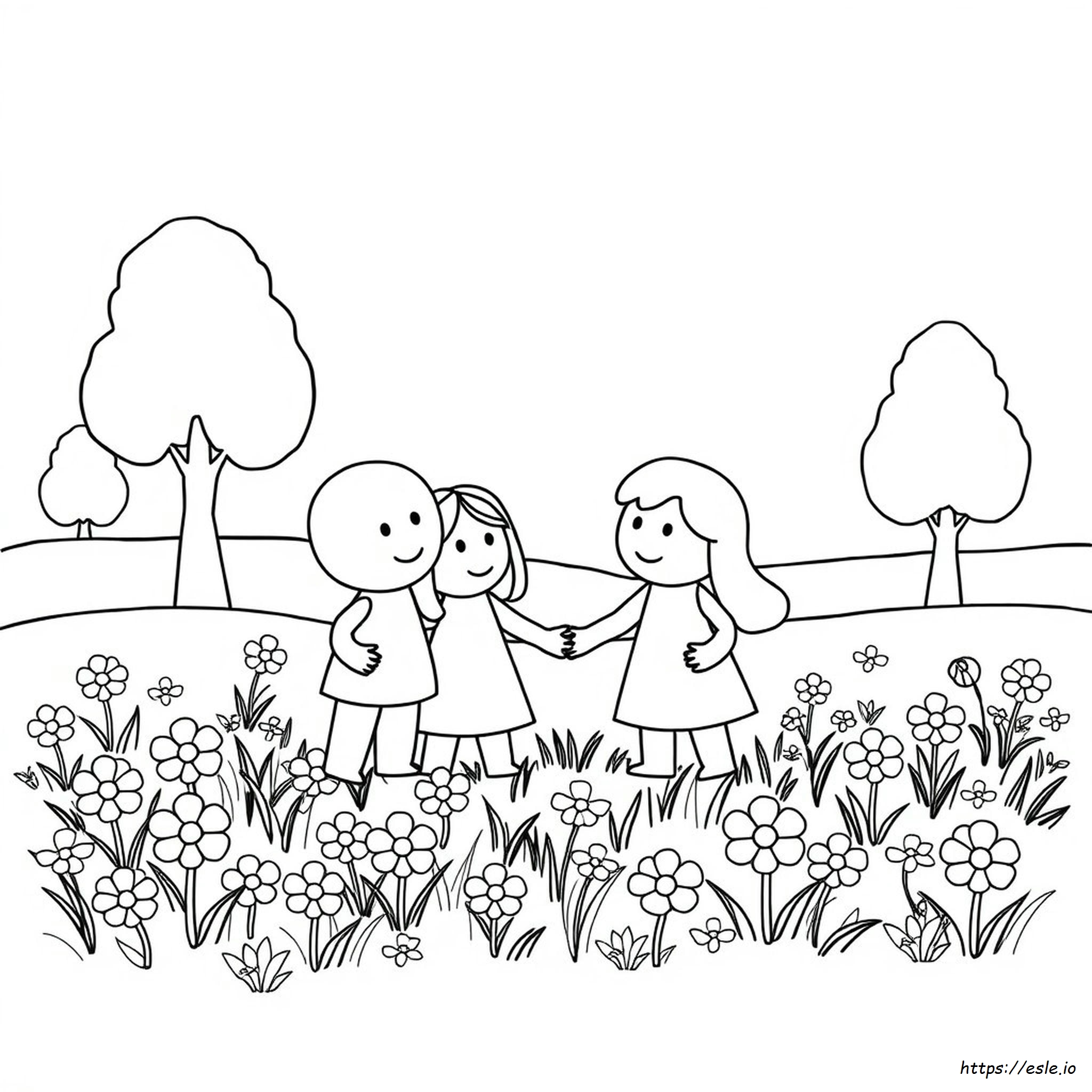 Desene De Colorat Cu Oameni Mici De Imprimat