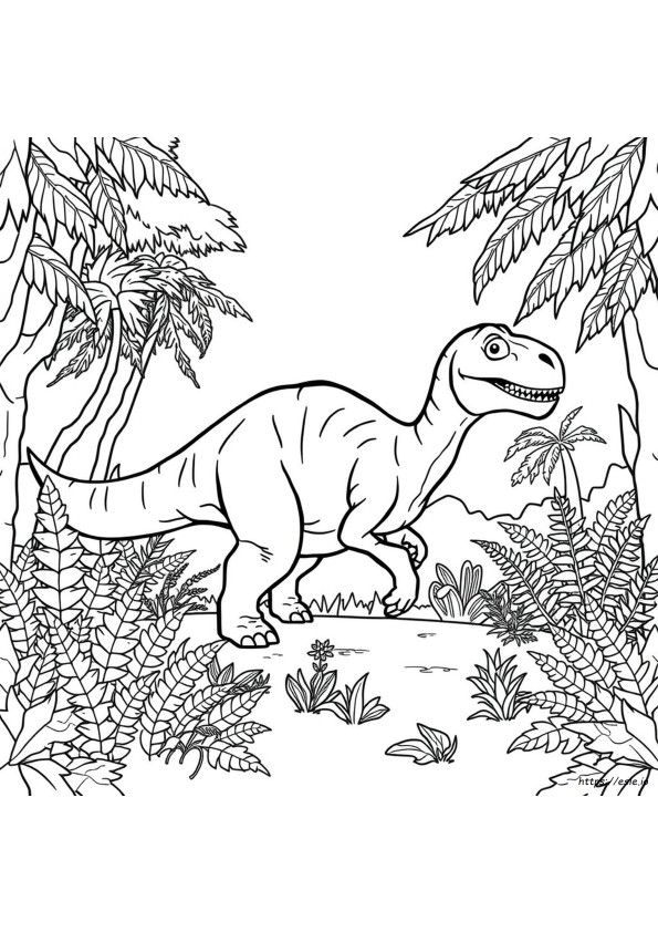 Yetişkinler Için Dinozor Boyama Sayfaları