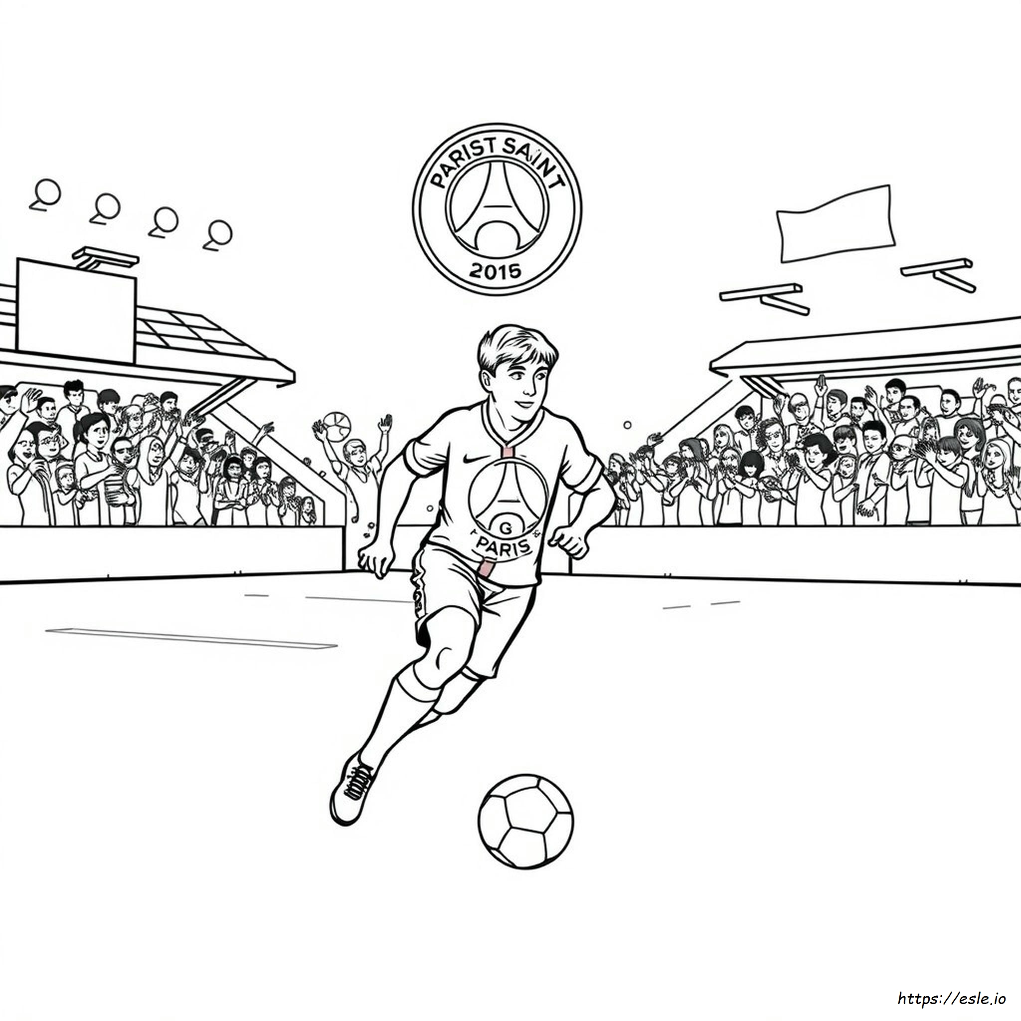 Paris Saint Germain Kleurplaten kleurplaat