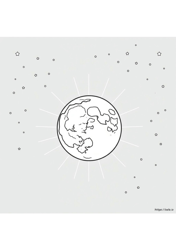 大人のための天体月の塗り絵
